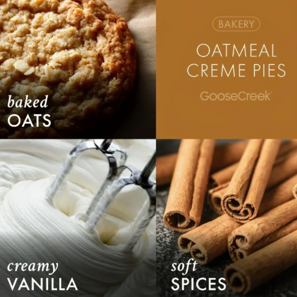 Goose Creek Candles Little Debbie Oatmeal Creme Pie 3 Wick Glass Jar